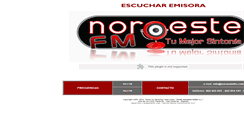 Desktop Screenshot of noroestefm.com